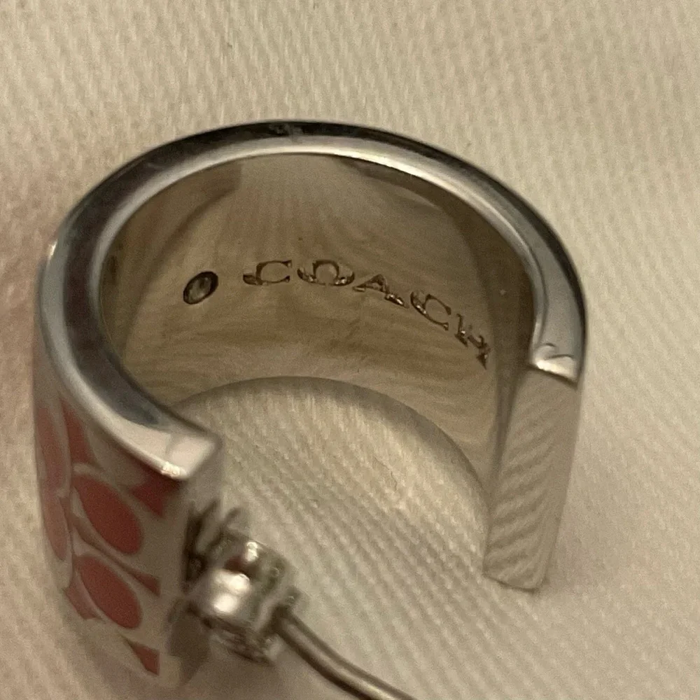 Coach Signature Huggie Earrings - Picture 4 of 5